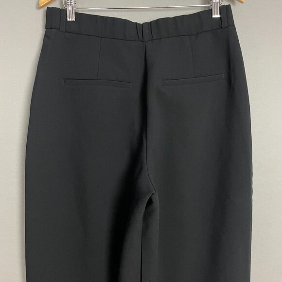 Abercrombie & Fitch Sloane Tailored Pants Wide Leg Black Size 31 12 Short Slacks - Picture 12 of 16